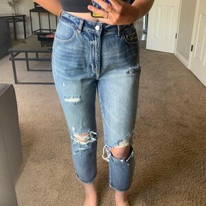PACSUN ripped mom jeans